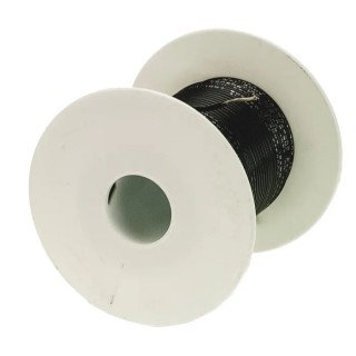 Alpha Wire Premium Series Black Hook Up Wire, 18 AWG, 16 x 0.25 mm Strands, 30 m, PVC Insulation, 3055 BK005