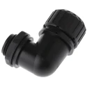 Adaptaflex Conduit Fitting, 21 mm Nominal Size, M20 Thread, Black, Polyamide 66, IP69K, IP67, IP66, IP68 ASF21/M20/90