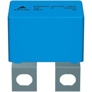 TDK Film Capacitor 680 nF, 480V AC, 1kV DC, Tab Mount, High Pulse, Plastic Case B32656S0684J564