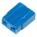 HARWIN M20 Jumper Cap Straight Female Blue Open Top, 2 Way, 1 Row, 2.54 mm Pitch, 3A, Polybutylene Terephthalate M7571-05