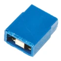 HARWIN M20 Jumper Cap Straight Female Blue Open Top, 2 Way, 1 Row, 2.54 mm Pitch, 3A, Polybutylene Terephthalate M7571-05