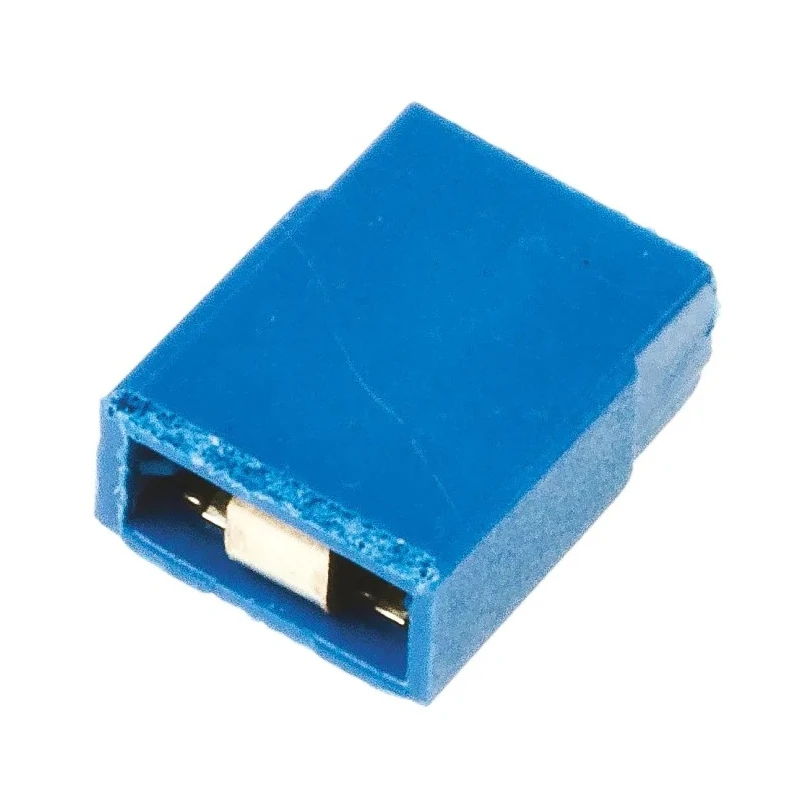 HARWIN M20 Jumper Cap Straight Female Blue Open Top, 2 Way, 1 Row, 2.54 mm Pitch, 3A, Polybutylene Terephthalate M7571-05
