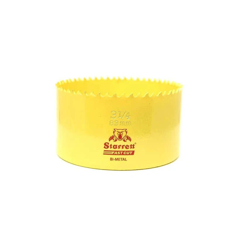 Starrett Bi-metal Hole Saw HSS Drill Bit 83 mm Diameter, 38 mm Cut Depth, FCH0314-G