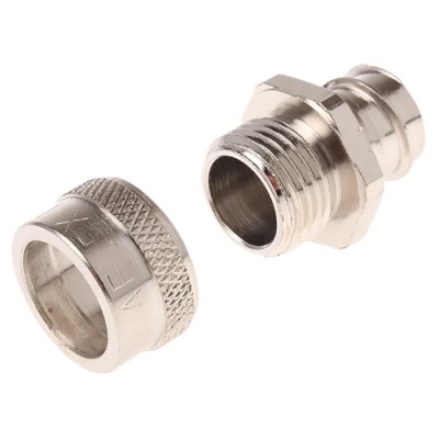 Adaptaflex Nickel-Plated Brass Conduit Fitting 16 mm, M16, IP54, SP Series 7TCA296020R0093 SP16/M16/A
