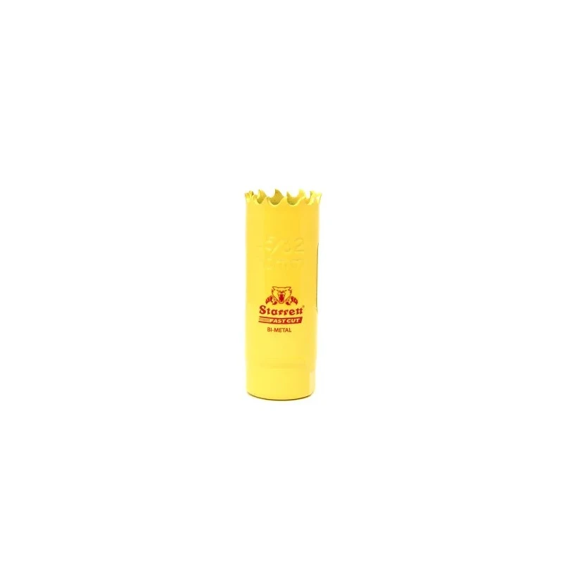 Starrett 20 mm HSS Bi-Metal Hole Saw Drill Bit for Metal, Mild Steel Sheet, Stainless Steel, 38 mm Cut Depth FCH2532-G