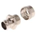 Adaptaflex Nickel-Plated Brass Conduit Fitting 16 mm, M16, IP54, SP Series 7TCA296020R0093 SP16/M16/A