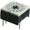 Hartmann Rotary Coded DIP Switch Through Hole, Cross-head Rotary Encoder, Flux Sealed, Gold Contacts, 150mA 24VDC P60A701