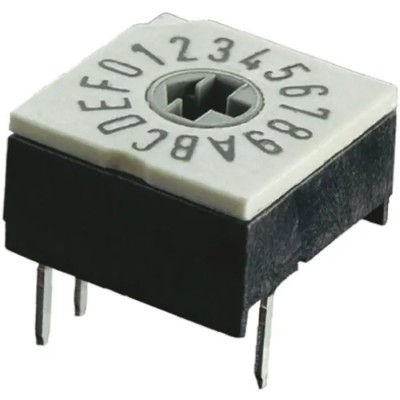 Hartmann Rotary Coded DIP Switch Through Hole, Cross-head Rotary Encoder, Flux Sealed, Gold Contacts, 150mA 24VDC P60A701
