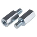 RS PRO Standoff M6, 18 mm Body, 10 mm Stud, Steel Zinc Plated 603-520