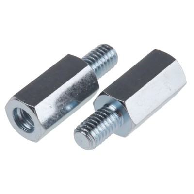RS PRO Standoff M6, 18 mm Body, 10 mm Stud, Steel Zinc Plated 603-520