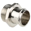 Adaptaflex Nickel-Plated Brass Conduit Fitting, M25, 25 mm Nominal Size, IP54, Pack of 10 7TCA296020R0194 SP25/M25/A