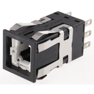 Honeywell Technologies AML Series Push Button Switch 2PDT, Front Panel Mount, Red/Green/Black/Yellow AML21BBA2AC