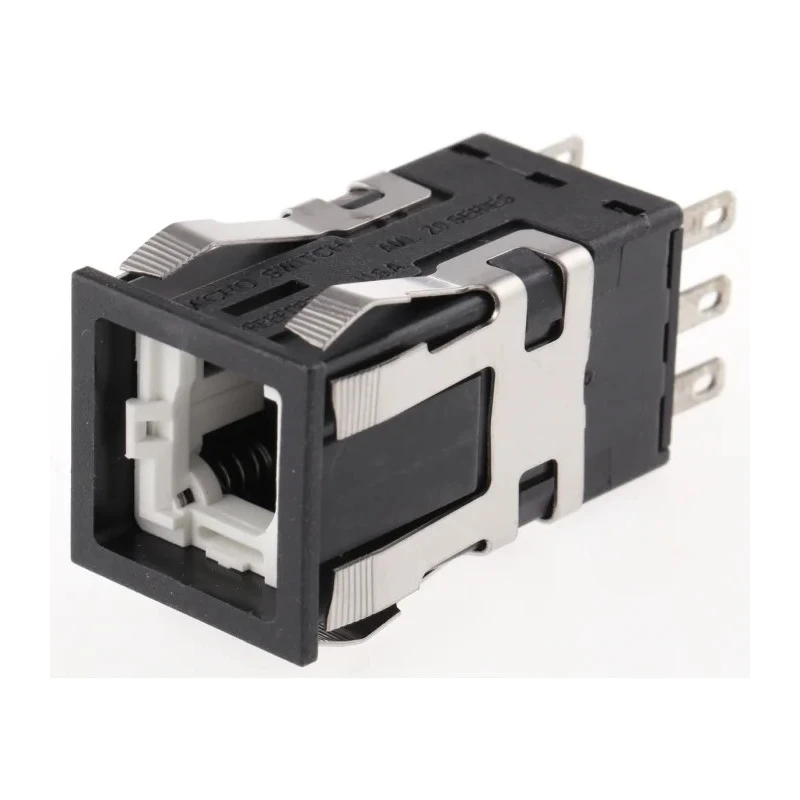 Honeywell Technologies AML Series Push Button Switch 2PDT, Front Panel Mount, Red/Green/Black/Yellow AML21BBA2AC