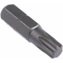 RS PRO Screwdriver Bit T30 Hex Drive 6.35 mm Chrome Vanadium Steel 25 mm Length 1 Piece 619-755