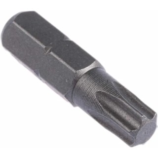 RS PRO Screwdriver Bit T30 Hex Drive 6.35 mm Chrome Vanadium Steel 25 mm Length 1 Piece 619-755