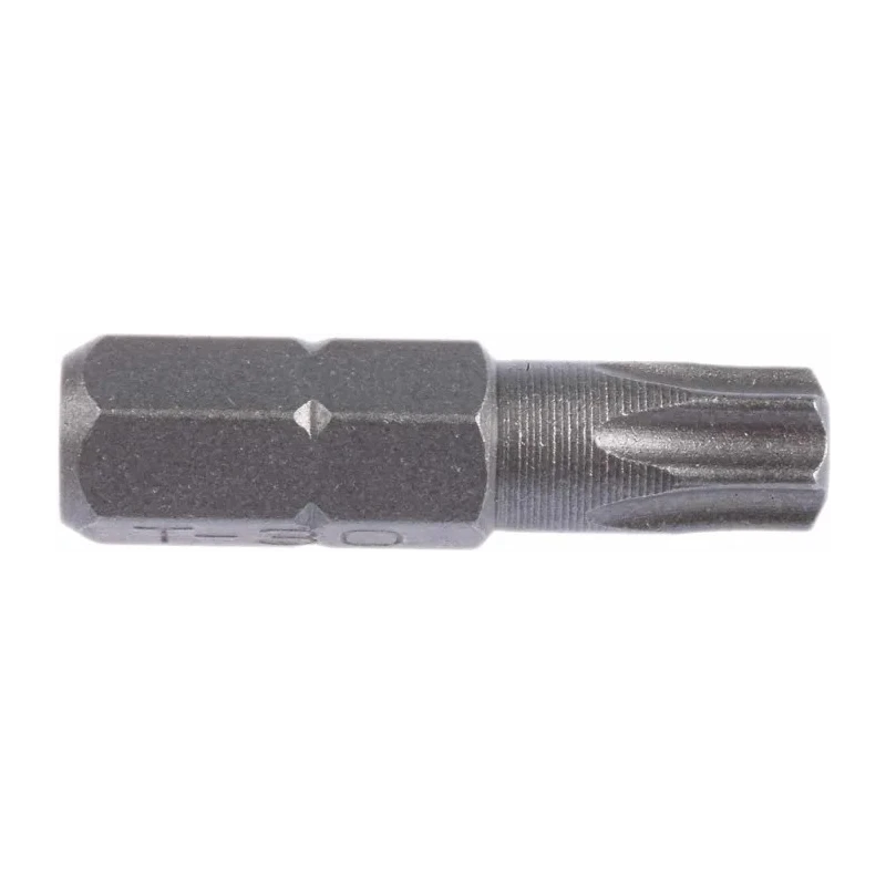 RS PRO Screwdriver Bit T30 Hex Drive 6.35 mm Chrome Vanadium Steel 25 mm Length 1 Piece 619-755