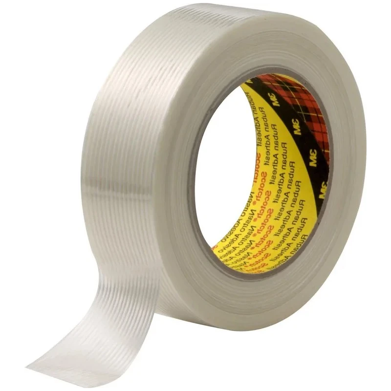 3M Transparent Scotch Packing Tape 50 m x 25 mm Polyethylene Rubber Resin High Tensile Strength 8956 IN 25X50