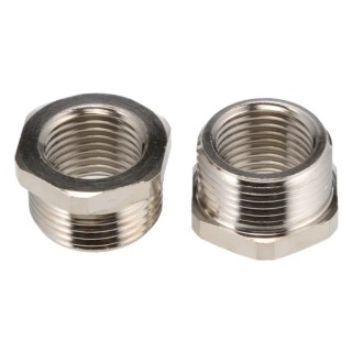 RS PRO Conduit Fitting Nickel Plated Brass 13 mm PG13.5 to M16 623-928