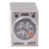 Omron DIN Rail Timer Relay 4-Contact 24V AC, 125V DC, 0.1 - 3 min ON Delay, 4PDT H3Y-4 AC24 3M
