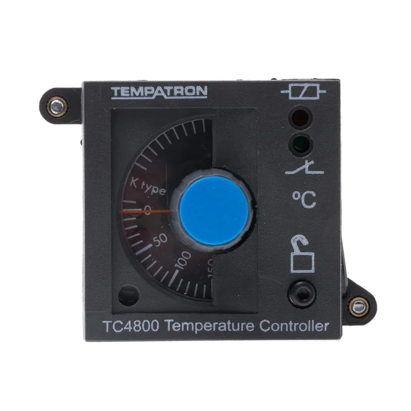 Tempatron Panel On-Off Temperature Controller 1 Relay Output, 24V AC, Panel Mount, LED Display TC4830-02-110/230VAC
