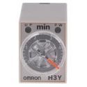 Omron DIN Rail Timer Relay 4-Contact, 100–120V AC, 125V DC, 0.2–5 min ON Delay, 4PDT, IP40 H3Y-4 100-120VAC 5M