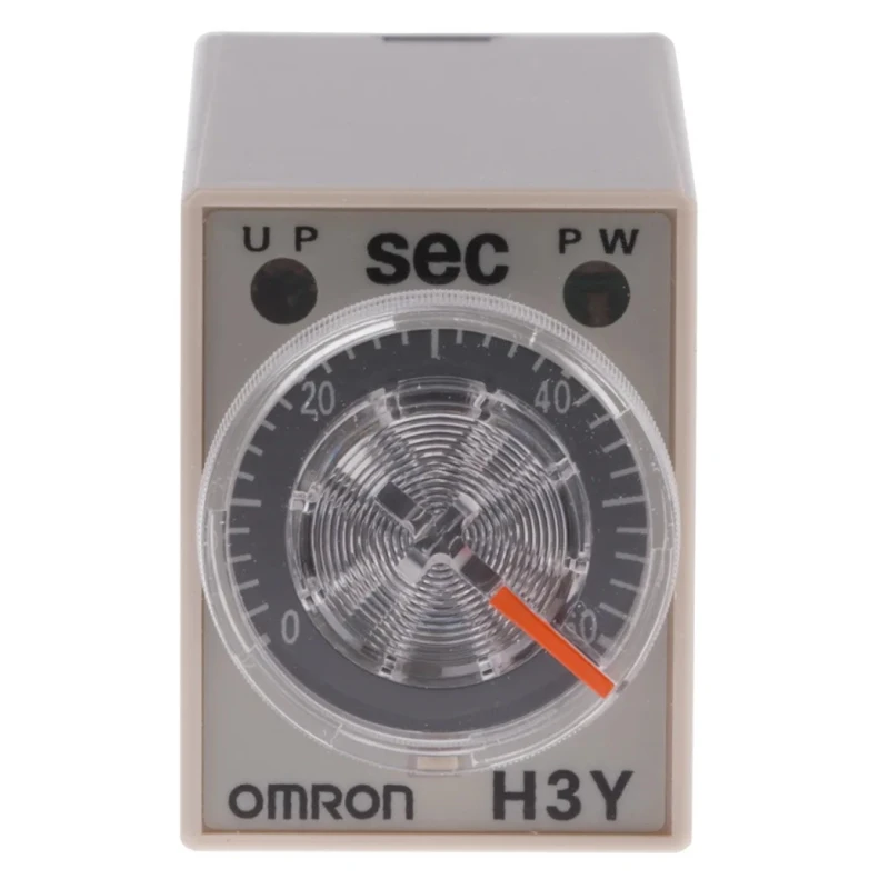Omron DIN Rail Timer Relay, 4-Contact, ON Delay, 2–60 s, 100–120V AC, 125V DC, 5A, 4PDT, IP40, H3Y-4 100-120VAC 60S