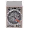 Omron DIN Rail Timer Relay, 4-Contact, ON Delay, 2 - 60 s, 100 - 120V AC, 125V DC, 5A, 4PDT, IP40, H3Y-4 100-120VAC 60S