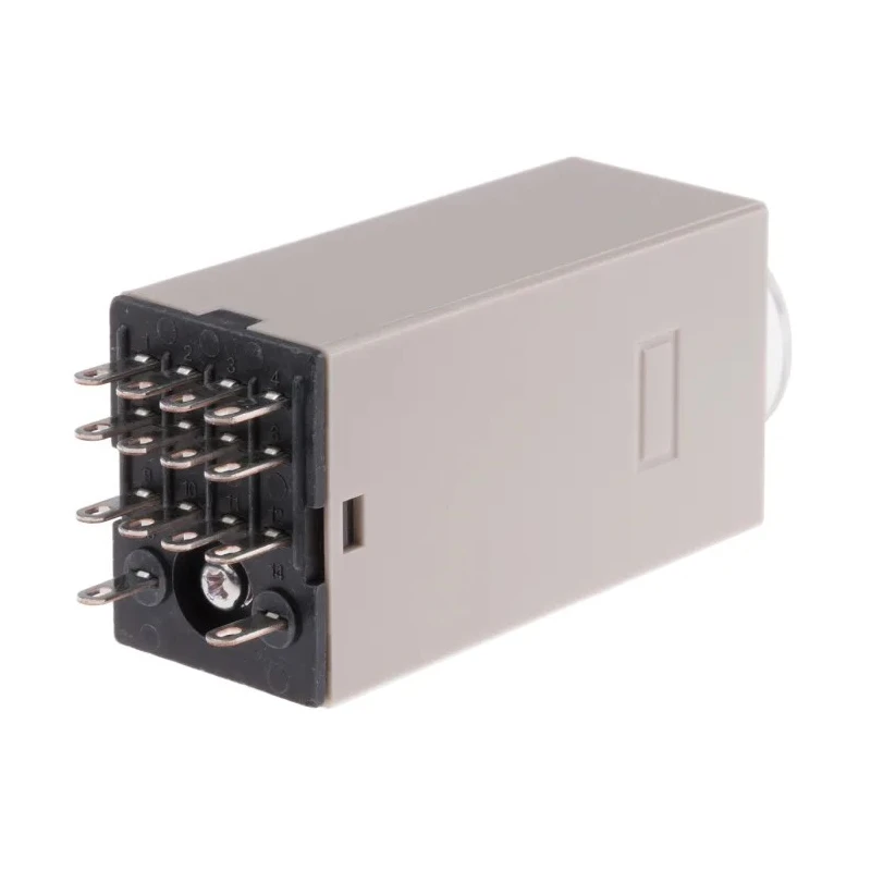 Omron DIN Rail Timer Relay, 4-Contact, ON Delay, 2–60 s, 100–120V AC, 125V DC, 5A, 4PDT, IP40, H3Y-4 100-120VAC 60S