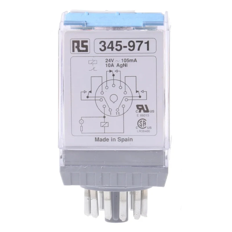 Releco PCB Power Relay 24V AC Coil 10A Switching Current 3PDT Plug-In MRC Series C3-A30X / AC 24 V