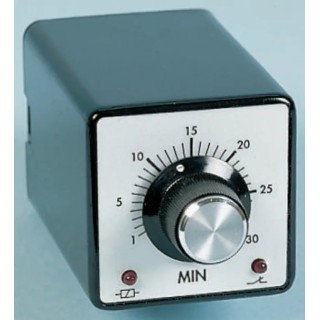 Tempatron 2B Series Timer Relay DPDT, 2-Contact, 240V AC, 3 to 60 min, IP40, 8-Pin, ON Delay, 10A 2BDE60MLP240VAC