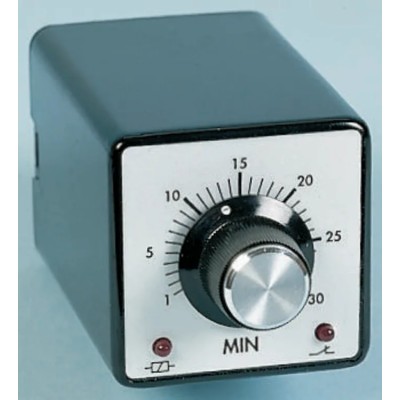 Tempatron 2B Series Timer Relay DPDT, 2-Contact, 240V AC, 3 to 60 min, IP40, 8-Pin, ON Delay, 10A 2BDE60MLP240VAC