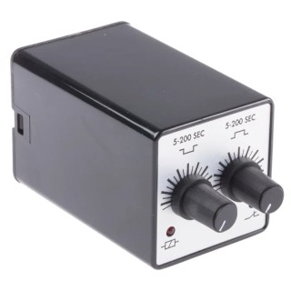 Tempatron 2B Series Timer Relay DPDT 2BDC200SLP200SLP240VAC, 2 Contacts, 240V AC, 5–200s, IP40, 10A, 8-Pin