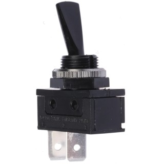 Arcolectric (Bulgin) Ltd Toggle Switch Panel Mount SPST On-Off 16A 250V AC Tab Terminal IP40 Polycarbonate C1700HOAAG