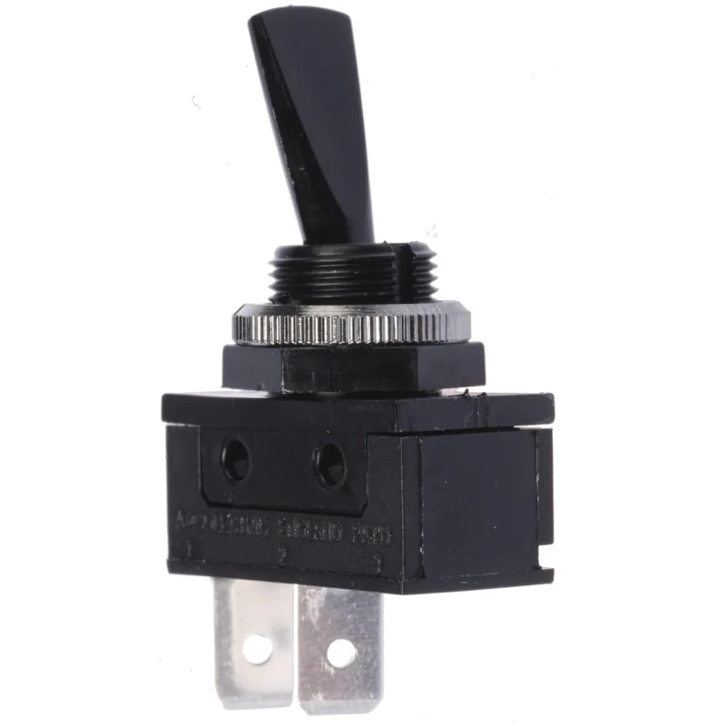 Arcolectric (Bulgin) Ltd Toggle Switch Panel Mount SPST On-Off 16A 250V AC Tab Terminal IP40 Polycarbonate C1700HOAAG