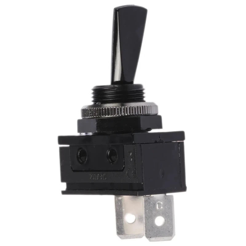 Arcolectric (Bulgin) Ltd Toggle Switch Panel Mount SPST On-Off 16A 250V AC Tab Terminal IP40 Polycarbonate C1700HOAAG