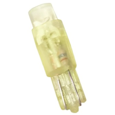 JKL Components Yellow Indicator Lamp 12V DC Wedge Base 4.5 mm Diameter LE-0504-01Y