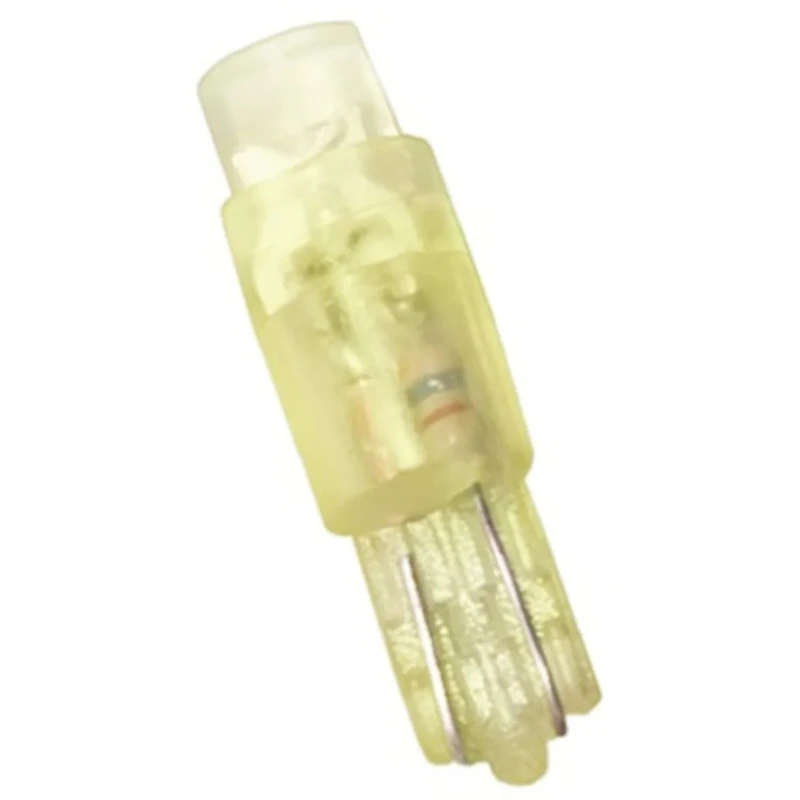 JKL Components Yellow Indicator Lamp 12V DC Wedge Base 4.5 mm Diameter LE-0504-01Y