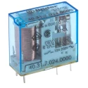 Finder PCB Power Relay 24V DC Coil 10A SPDT for PCB Mounting, Silver Alloy Contacts, Series 40 40.31.7.024.0000