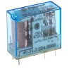 Finder PCB Power Relay 24V DC Coil 10A SPDT for PCB Mounting, Silver Alloy Contacts, Series 40 40.31.7.024.0000