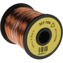 RS PRO Enamelled Copper Wire, 0.78 mm OD, 0.71 mm Cross Sectional Area, 120 m Reel, 155°C, Single Core 357-766