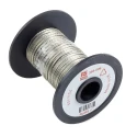 RS PRO Braided Wire, 0.5 mm² CSA, 1.9 x 0.6 mm Flat Tin Copper Wire, 25 m Reel, BS4109 358-006