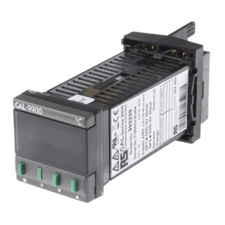 CAL PID Temperature Controller, 2 SSD Outputs, LED, 230V AC, 5A, Panel Mount 1/16 DIN 48x48mm 992.22C