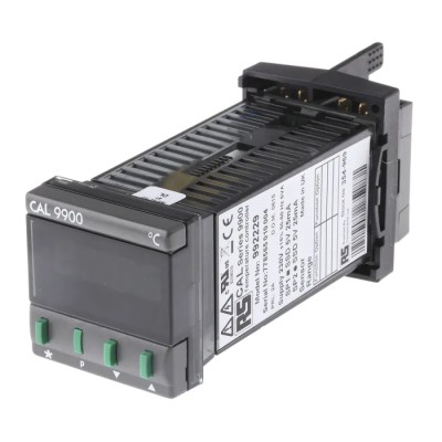 CAL PID Temperature Controller, 2 SSD Outputs, LED, 230V AC, 5A, Panel Mount 1/16 DIN 48x48mm 992.22C