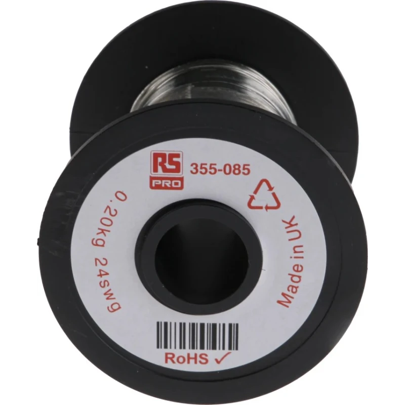 RS PRO Tin Copper Wire 0.56 mm OD, Single Strand, 91.3 m Reel, Corrosion Resistant 355-085
