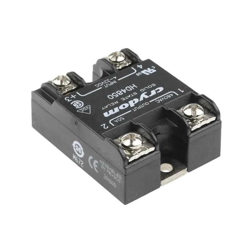Crydom HD Series Solid State Relay 50A, Panel Mount, 48–530V AC Load, 32V Control, HD4850