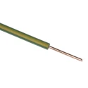 RS PRO RIGID BU Series Hook Up Wire 17 AWG, Green/Yellow, 1 x 1.13 mm Strand, 100 m, 600V Polyvinyl Chloride, 358-977