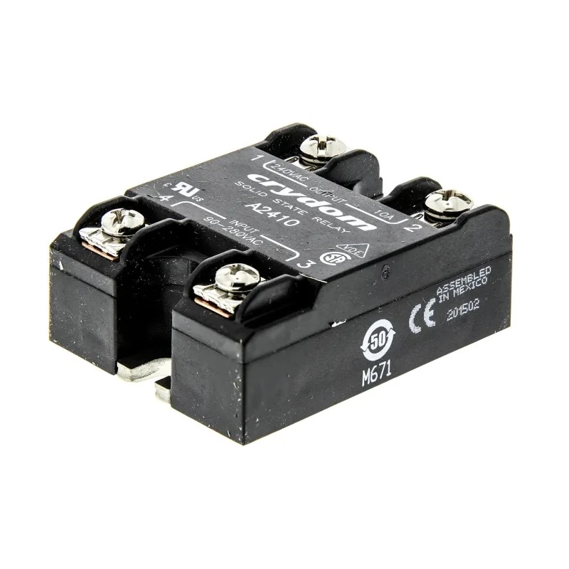 Crydom 1 Series Solid State Relay 10A, Panel Mount, 280Vrms Load, 90–280V Control, SCR Output, A2410
