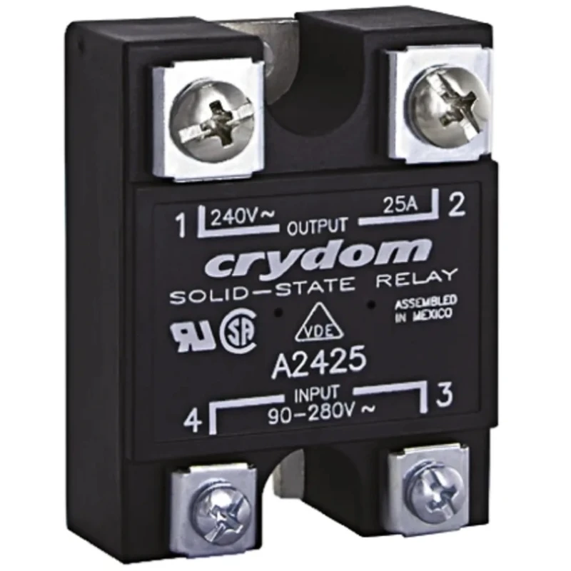 Crydom 1 Series Solid State Relay 10A, Panel Mount, 280Vrms Load, 90–280V Control, SCR Output, A2410