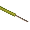 RS PRO RIGID BU Series Single Core Hook Up Wire, Green/Yellow, 15 AWG, 1 x 1.38 mm Strand, 100 m, PVC Insulation 359-021