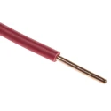 RS PRO RIGID BU Series Red Hook Up Wire, 13 AWG, 1 x 1.78 mm, Single Core, 600V, 100m Reel 359-043